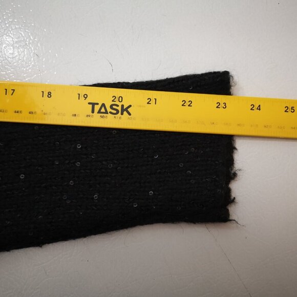 J. Jill Ladies Black with Sequins Size Large Petite Open Cardigan - Picture 8 of 9